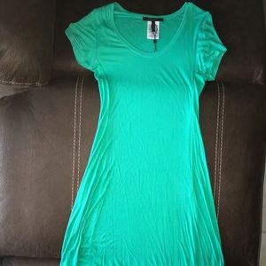 Bcbg dress, asymmetrical, long back